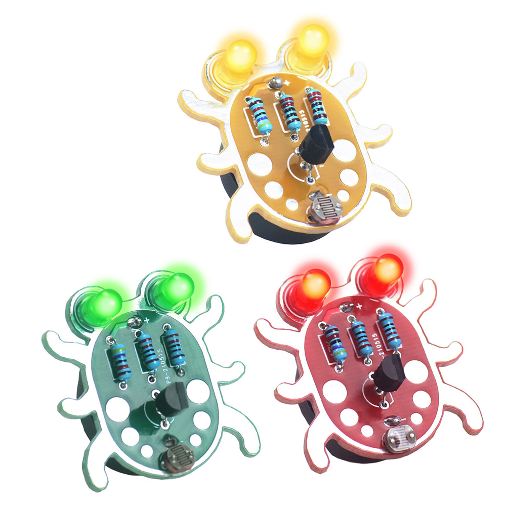 Diy Electronics Learning Kit - ชุด DIY อิเล็กทรอนิกส์ Weevil Eye เริ่มต้นเรียนรู้บัดกรีชุดสนุก
