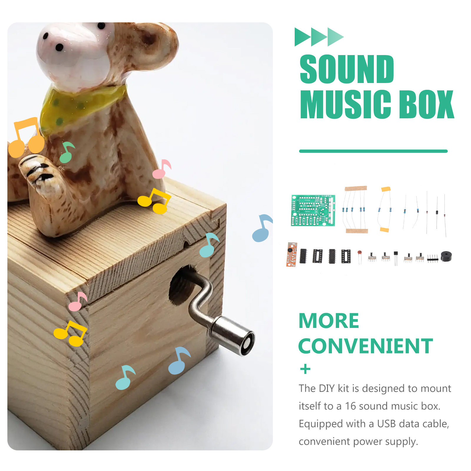 ชุดอุปกรณ์ประกอบกล่องดนตรี DIY - Diy Electronics Box บทวิจารณ์และราคา